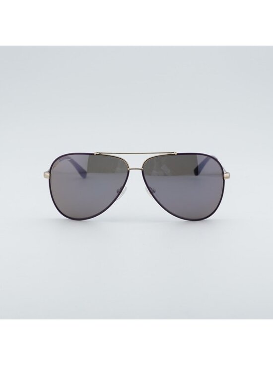 Salvatore Ferragamo SF131S 736 Sunglasses Gold / Black Aviator Frame main image 8